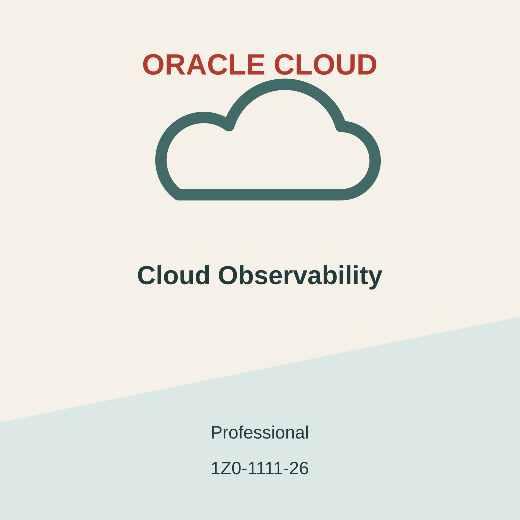Oracle Cloud Infrastructure Observability Professional